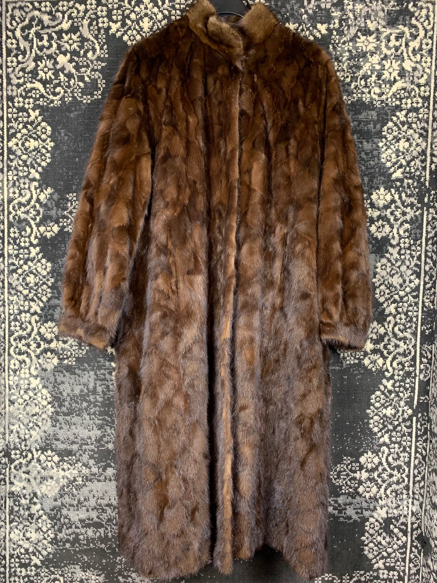 Vintage Full-Length Brown Mink Fur Coat