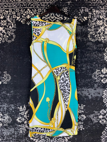 Y2K Women's Printed Sleeveless Dress