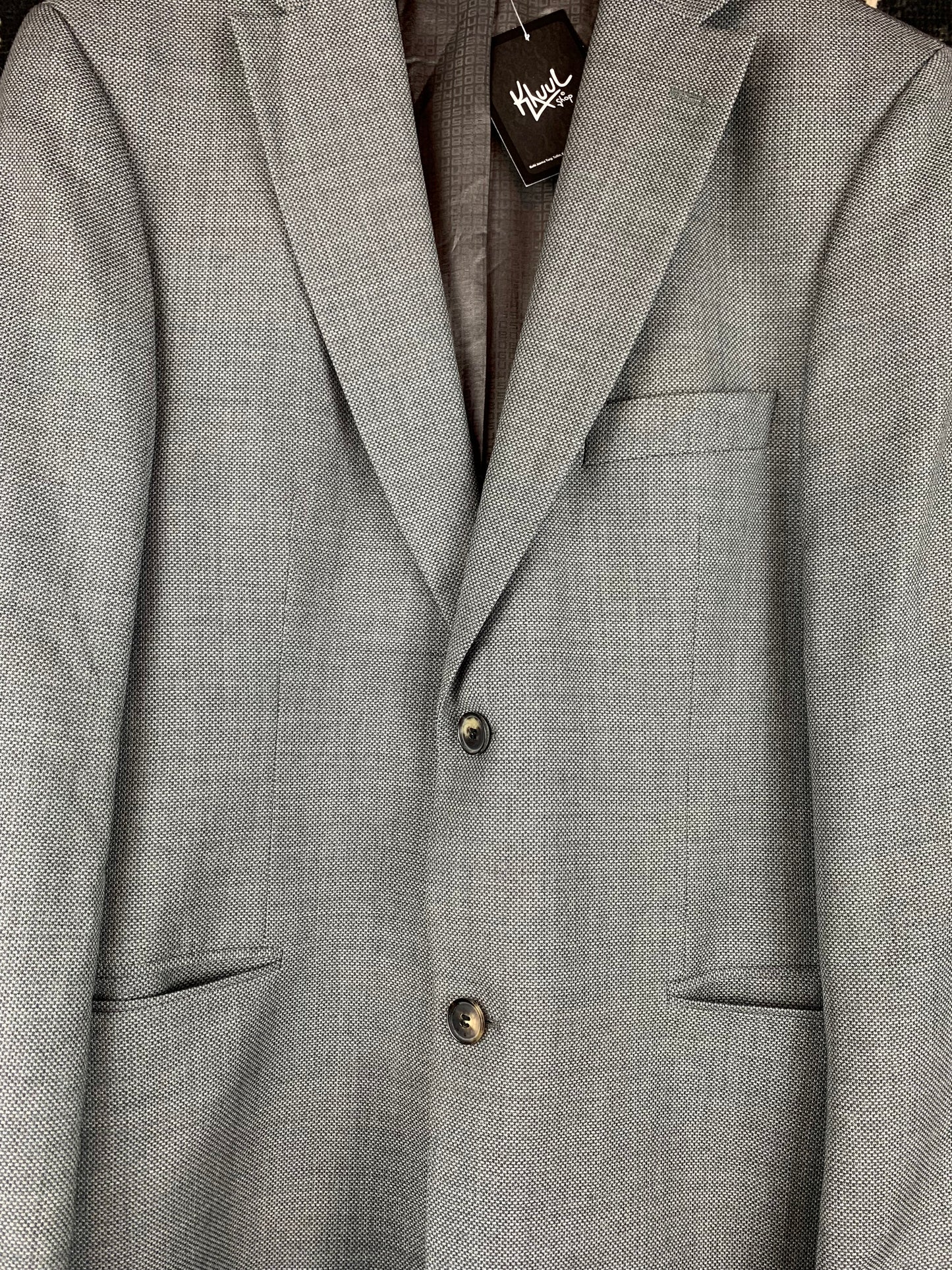 Mens Vintage Hugo Boss Classic Gray Blazer