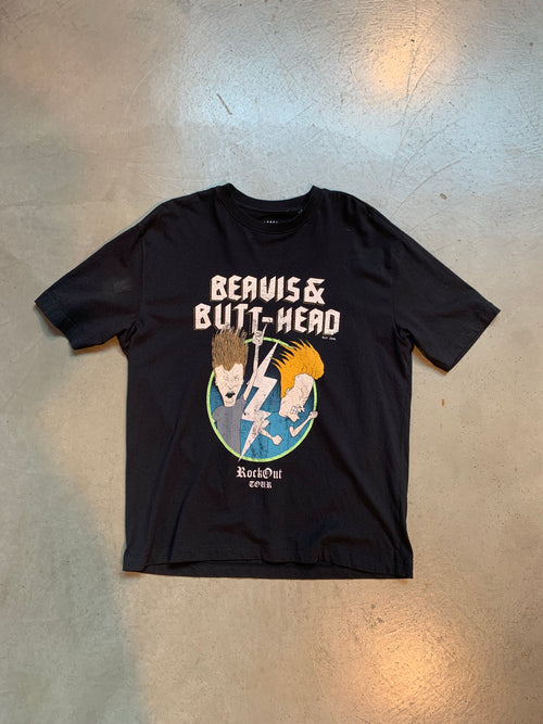 BEAVIS &amp; BUTT-HEAD” Graphic Black T-Shirt