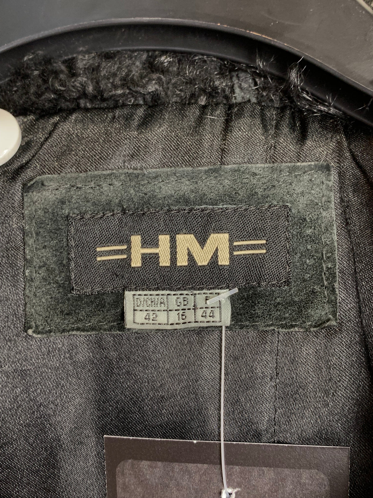 HM Suede Shearling-Trim Coat