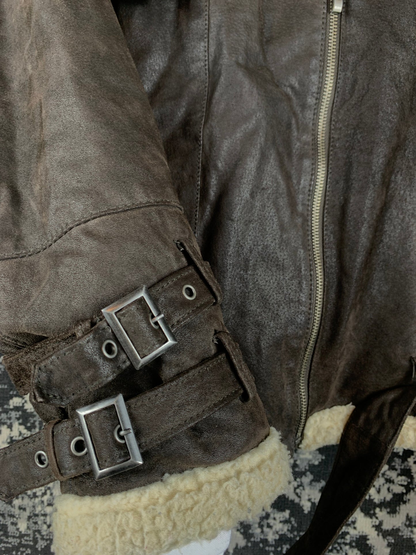 Mens Vintage Soho Collection Shearling Jacket