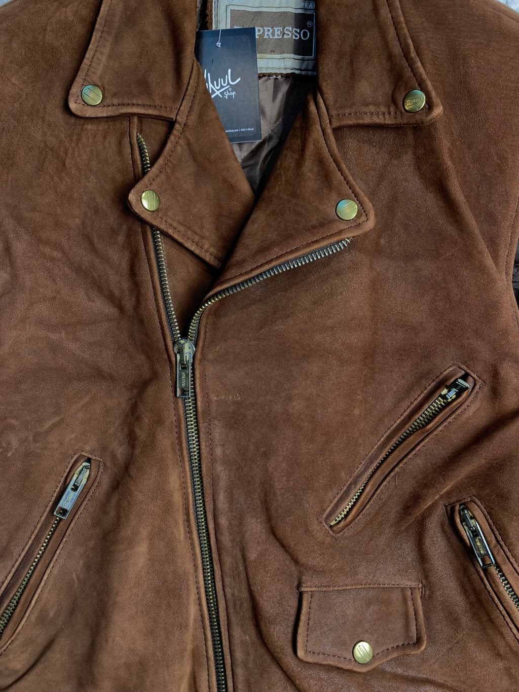 Expresso Leather Biker Vest