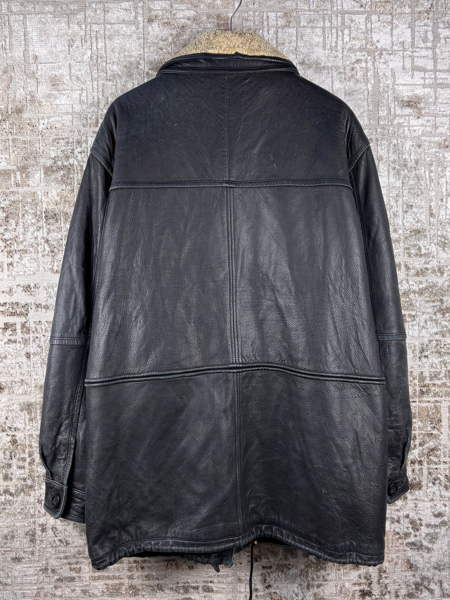 Men's Vintage Frank Radloff Black Leather Jacket