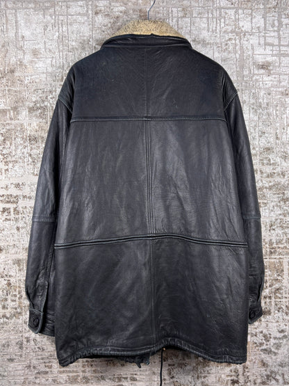 Men's Vintage Frank Radloff Black Leather Jacket