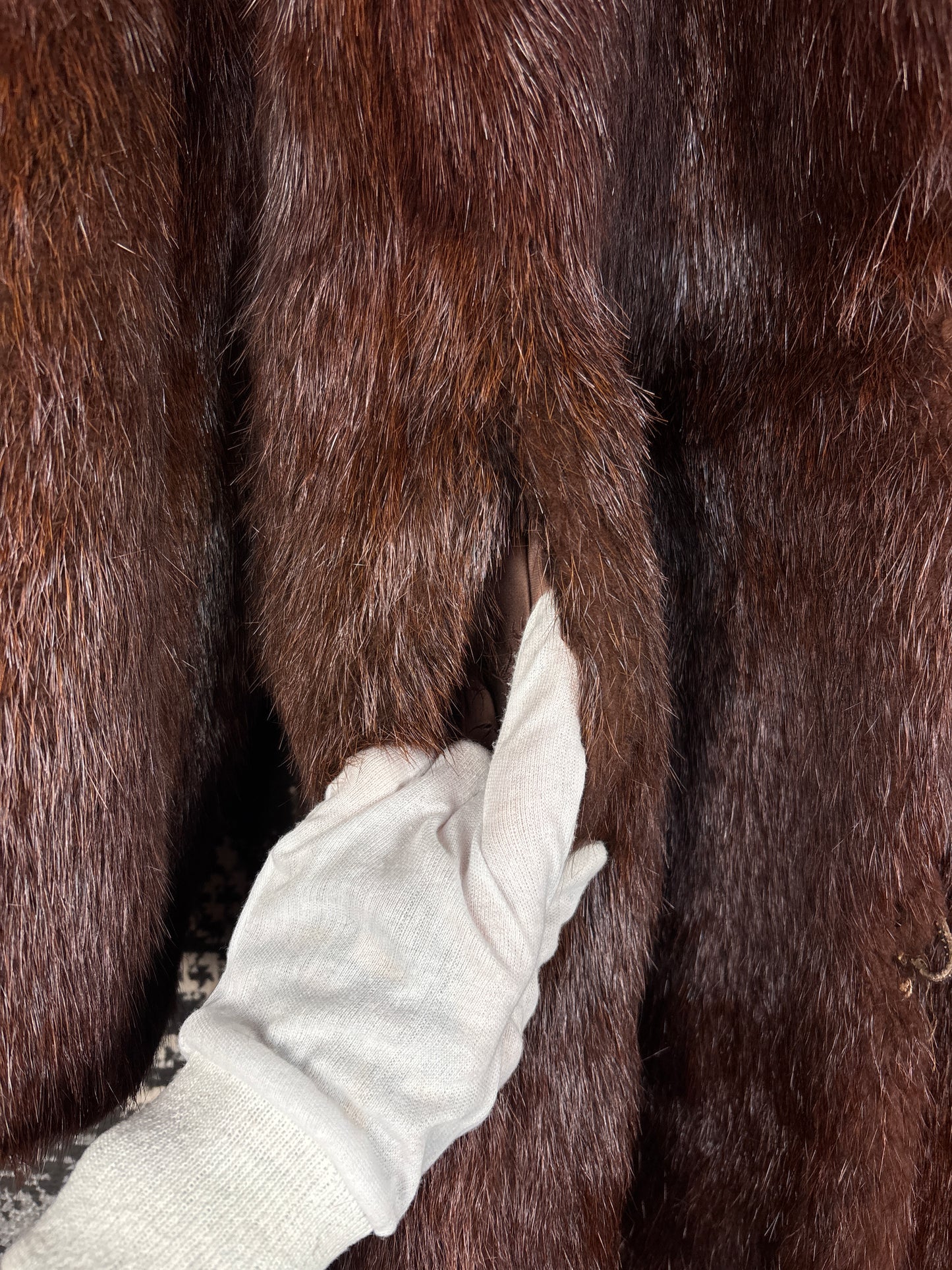 Women's Vintage Genuine Beaver Fur Coat