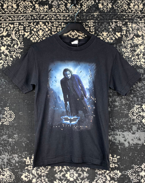 Men's Vintage The Dark Knight Joker Graphic Black T-Shirt