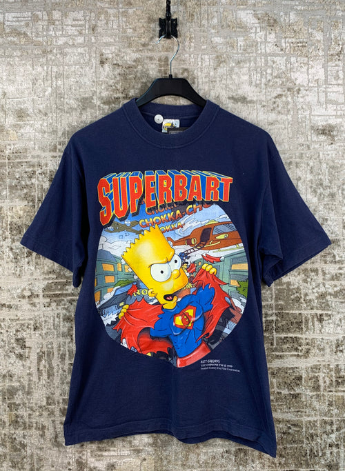Men's Vintage Superbart Dark Blue T-shirt