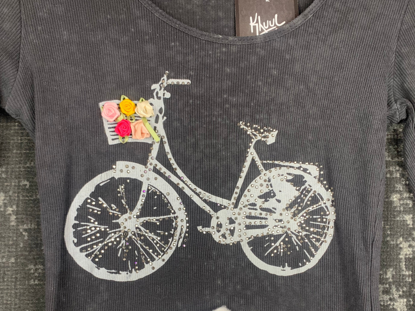 Y2K Women's Black Ribbed Longsleeve Shirt