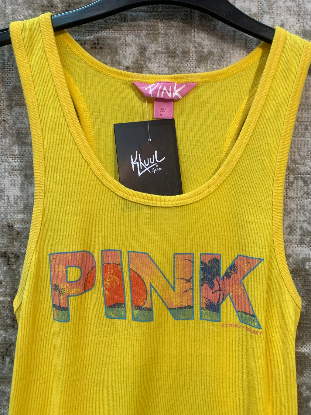 Victoria's Secret PINK Sunset Ribbed Tank