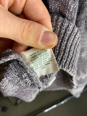 Vintage Cozy M Sized Pendleton Wool Sweater Grey Knit Patterns