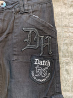 Datch Y2K Cropped Cargo Denim Capris