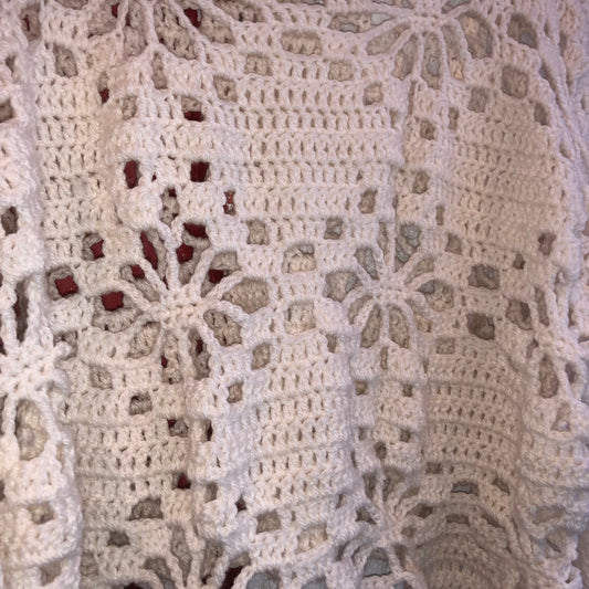 Handmade Crochet Flower Sweater