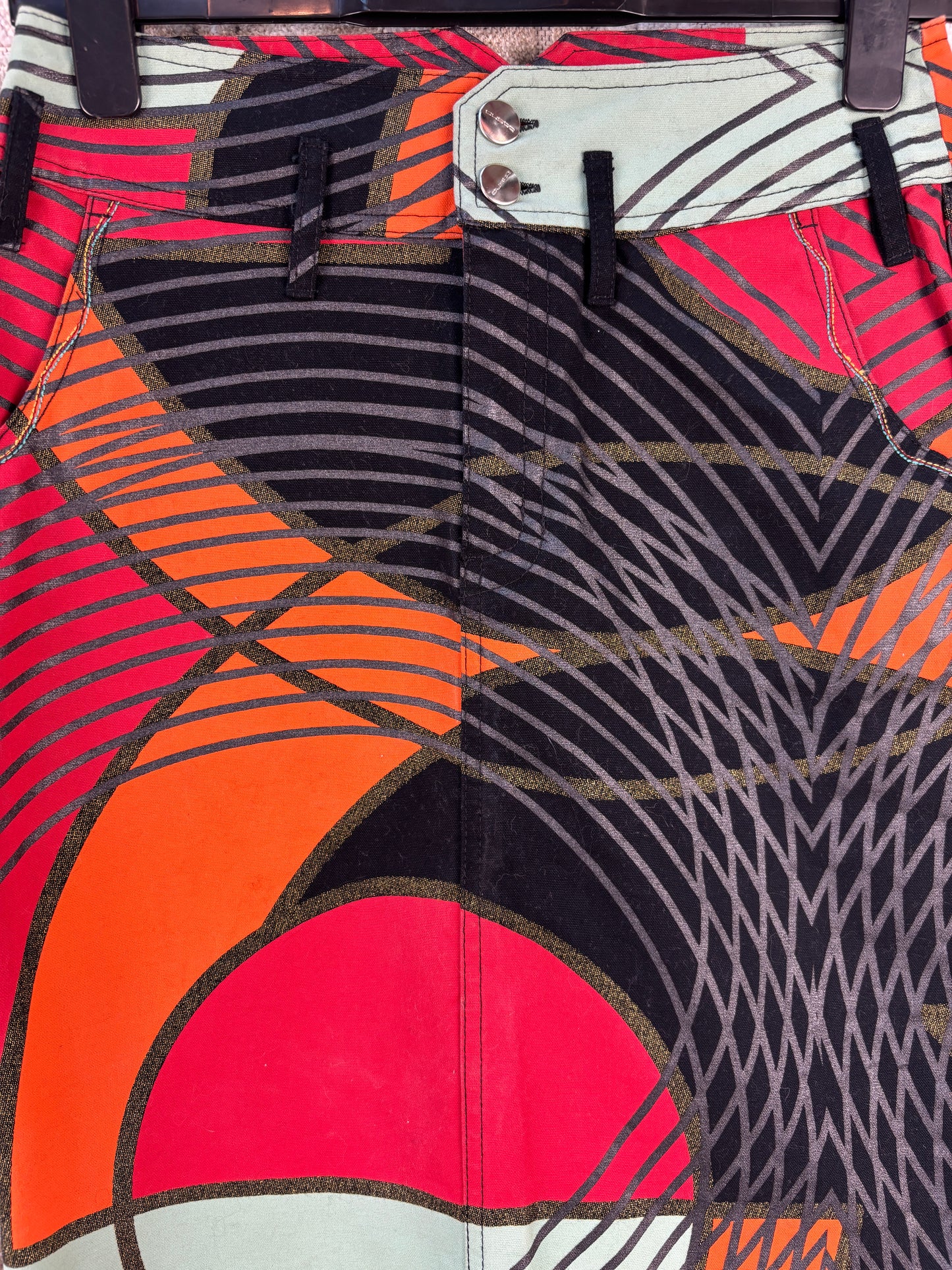 Womens Vintage Custo Barcelona Graphic Skirt