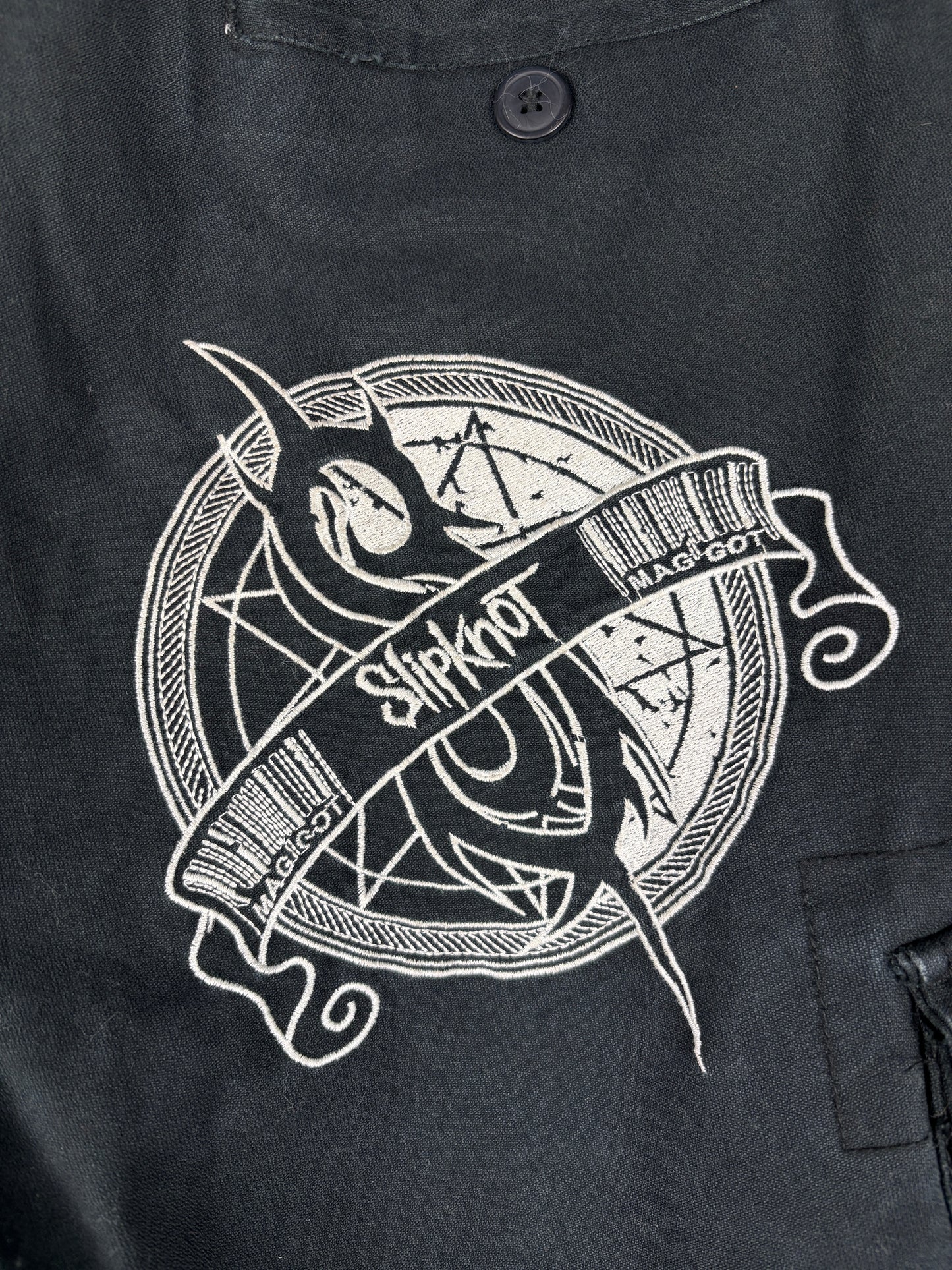 Men's Y2K 2008 Slipknot Black Cargo Shorts