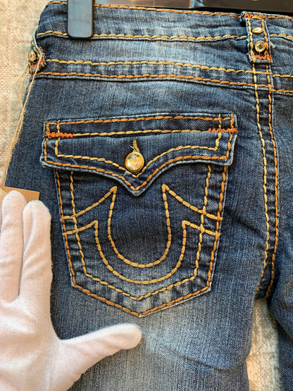 True Religion Rhinestone Straight Jeans