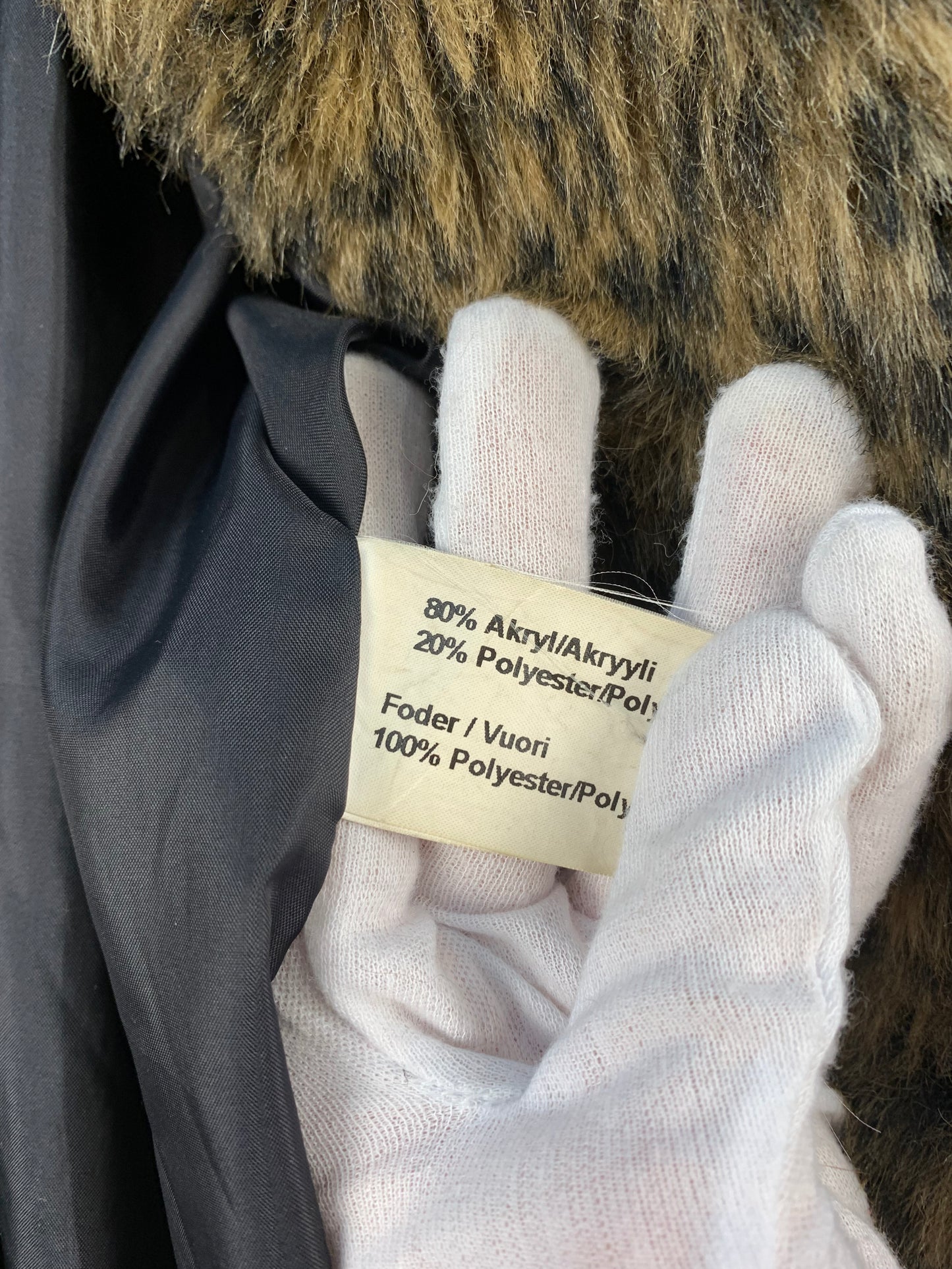 Women's Vintage Cheetah Print Faux Fur Coat