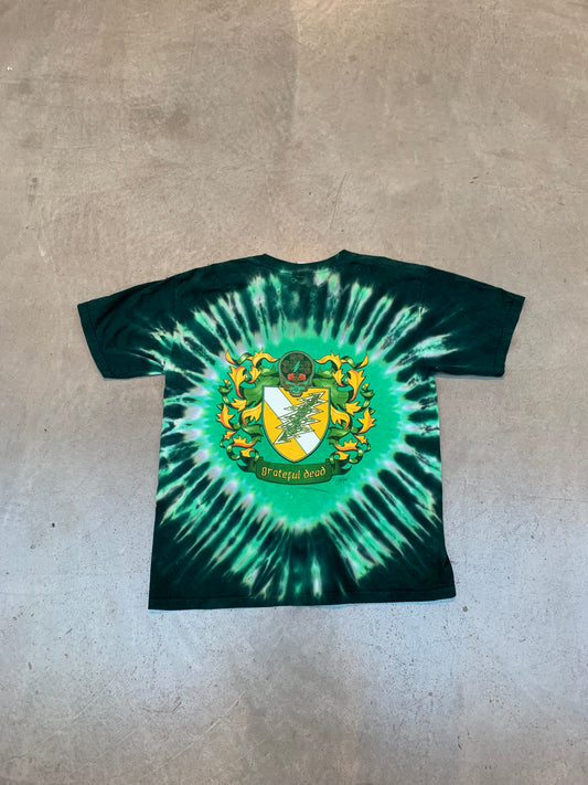 Green Tie Dye with Design T-Shirt