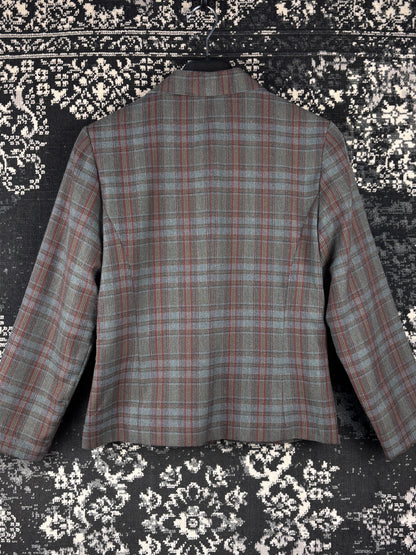 Women's Vintage BikBok Checkered Blazer