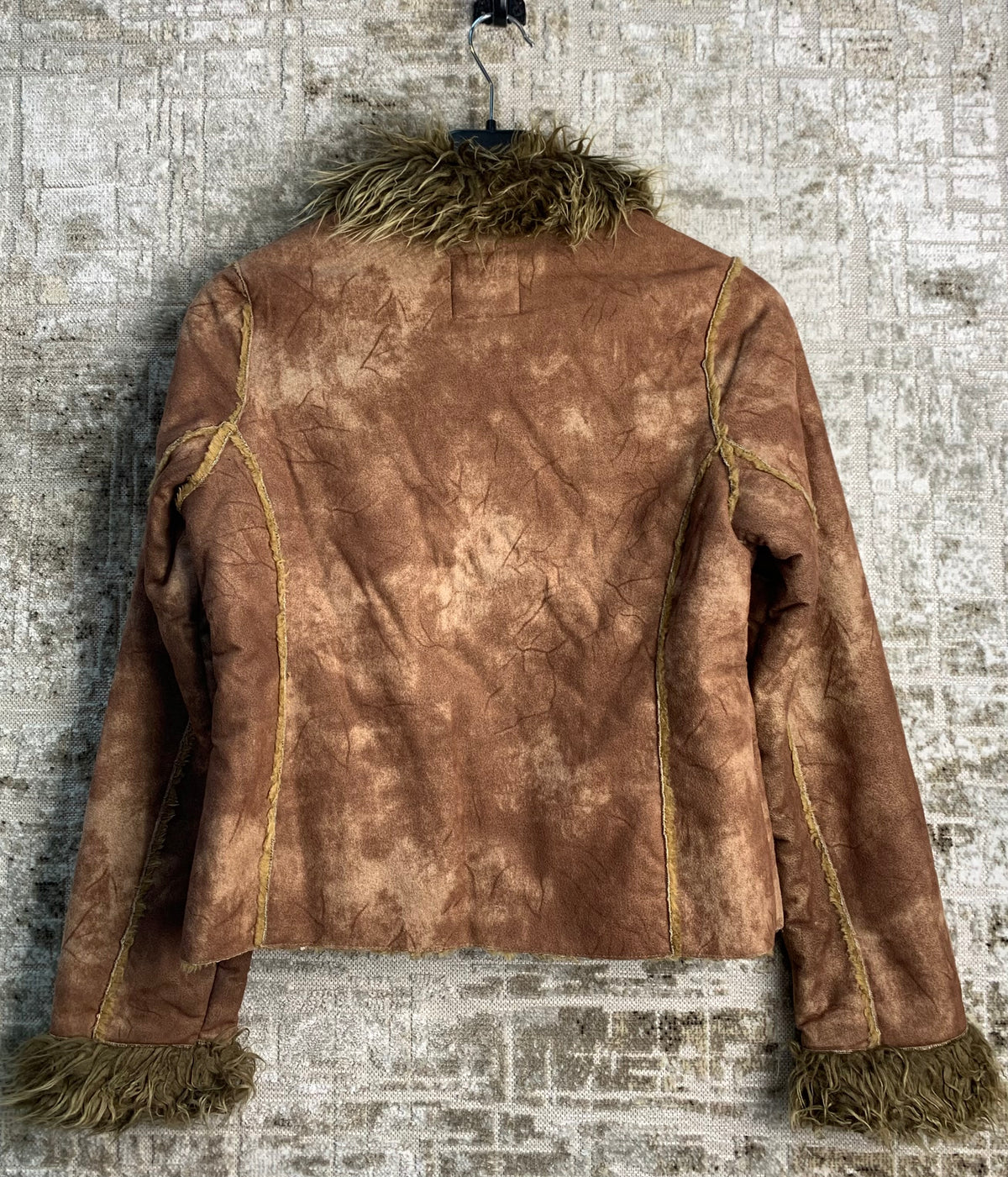 Broadway Y2K Faux Shearling Afghan Jacket