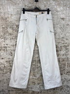 Womens Y2K Versus White Low Rise Jeans