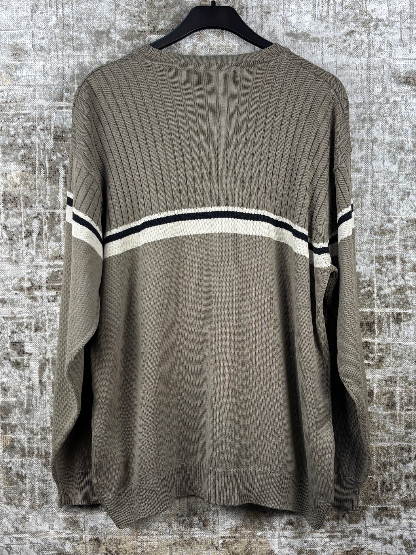 Men's Y2K Style Khaki Sweater