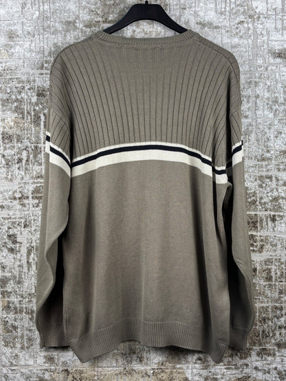 Men's Y2K Style Khaki Sweater