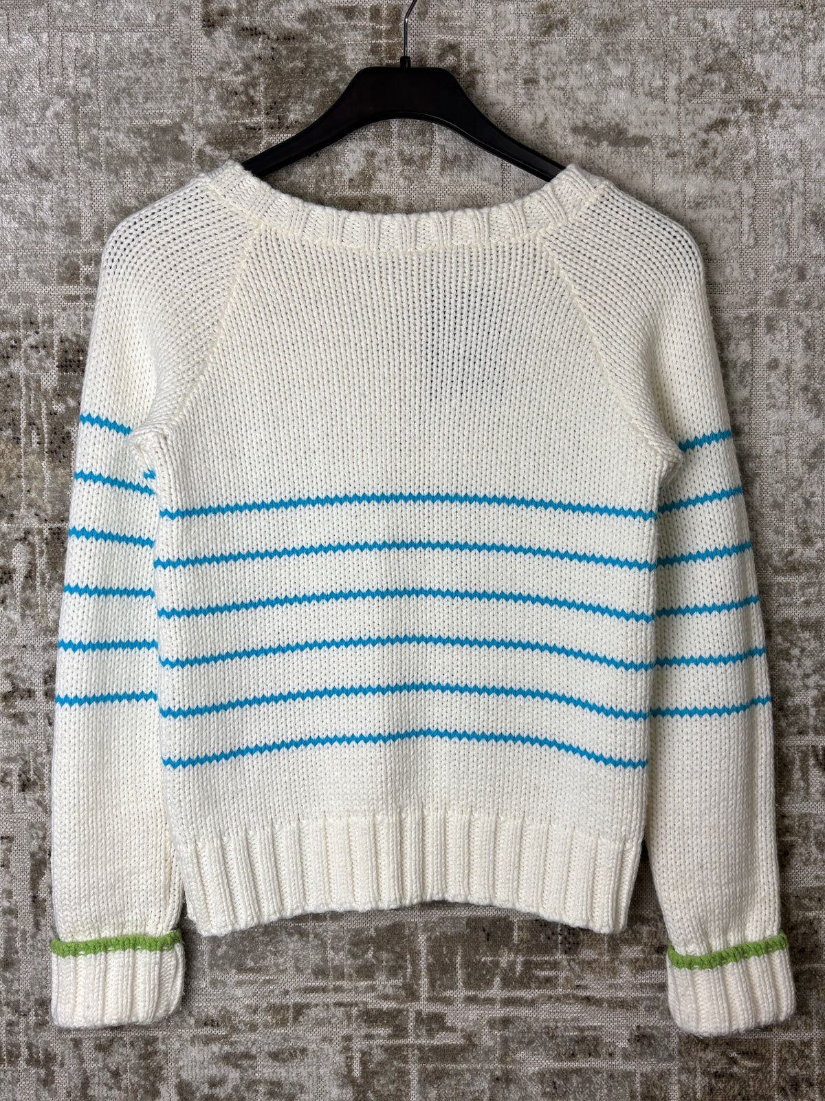 Y2K "Inner Feeling Outer Space" Striped Knit Sweater
