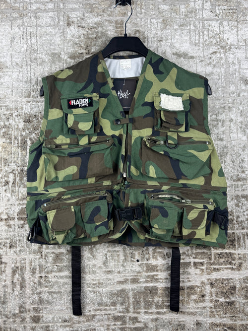 Men Vintage Military Camo Utility Vest