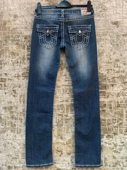 True Religion Joey Super T Rhinestone Jeans
