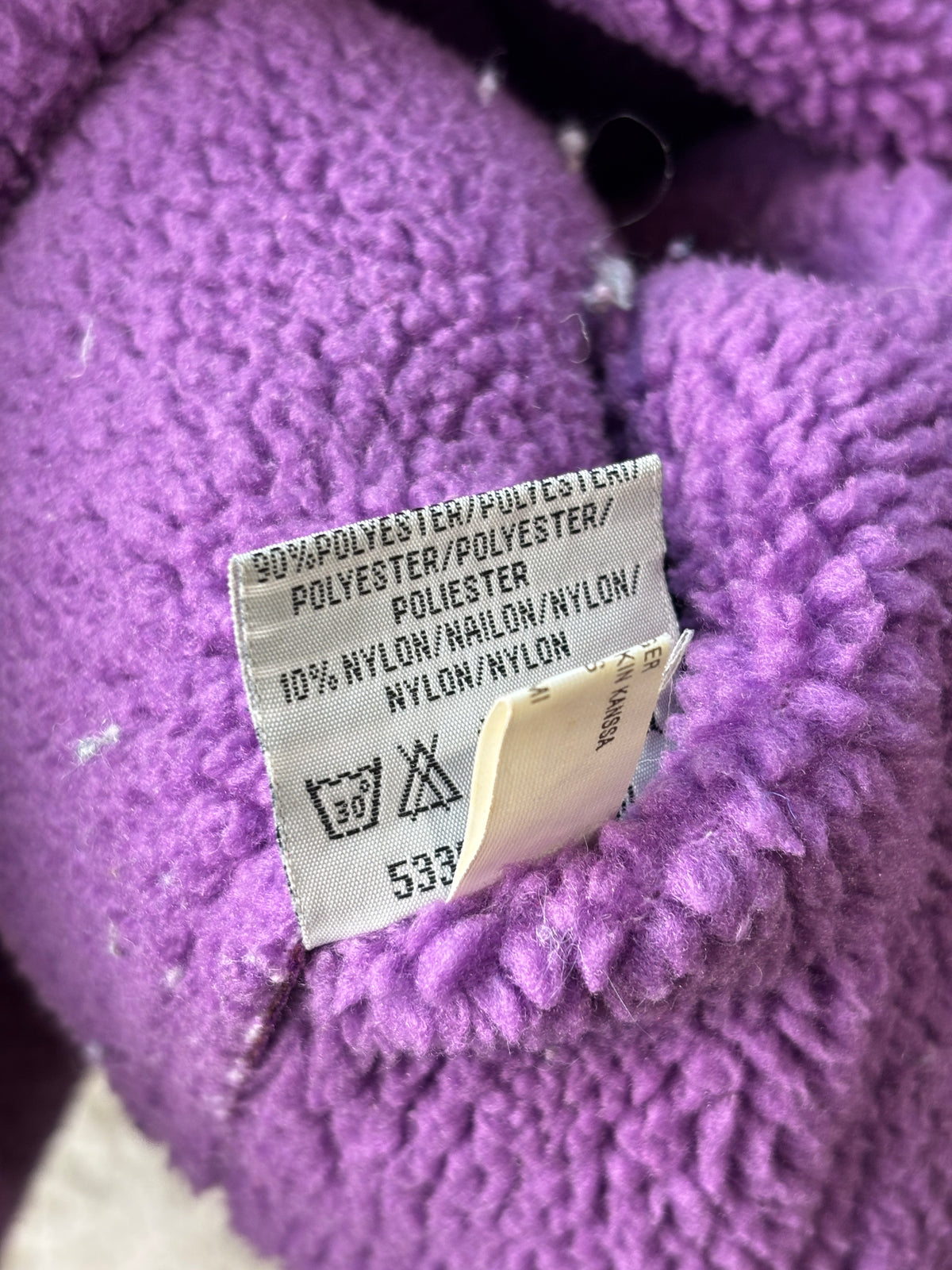 Kappahl Purple Faux Shearling Coat