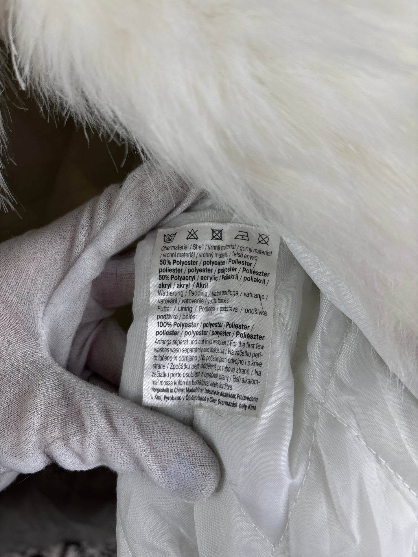 Women's Y2K Style White Soft Faux Fur Coat with Faux Fur Trim