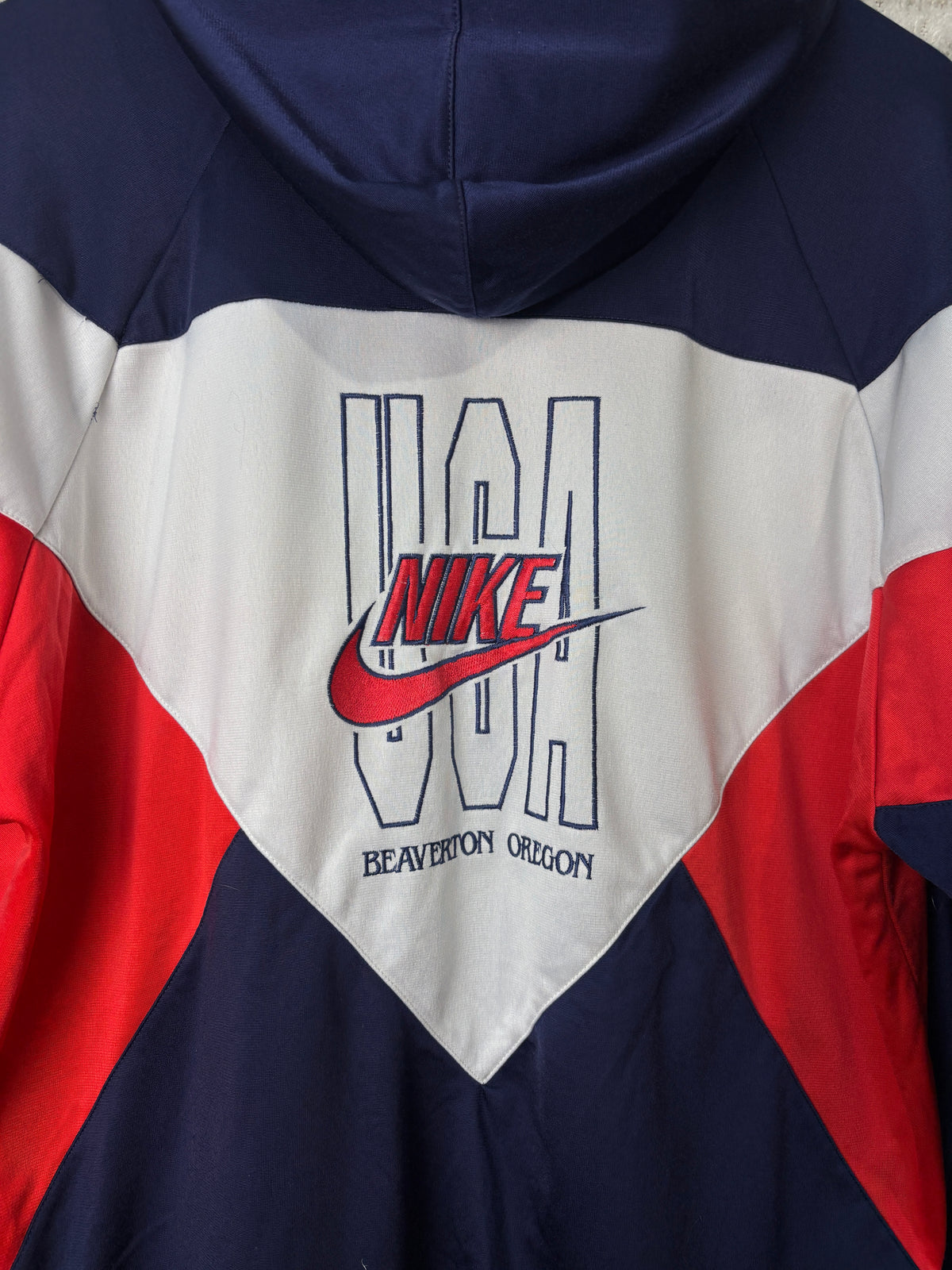 Vintage Nike USA Hooded Track Jacket
