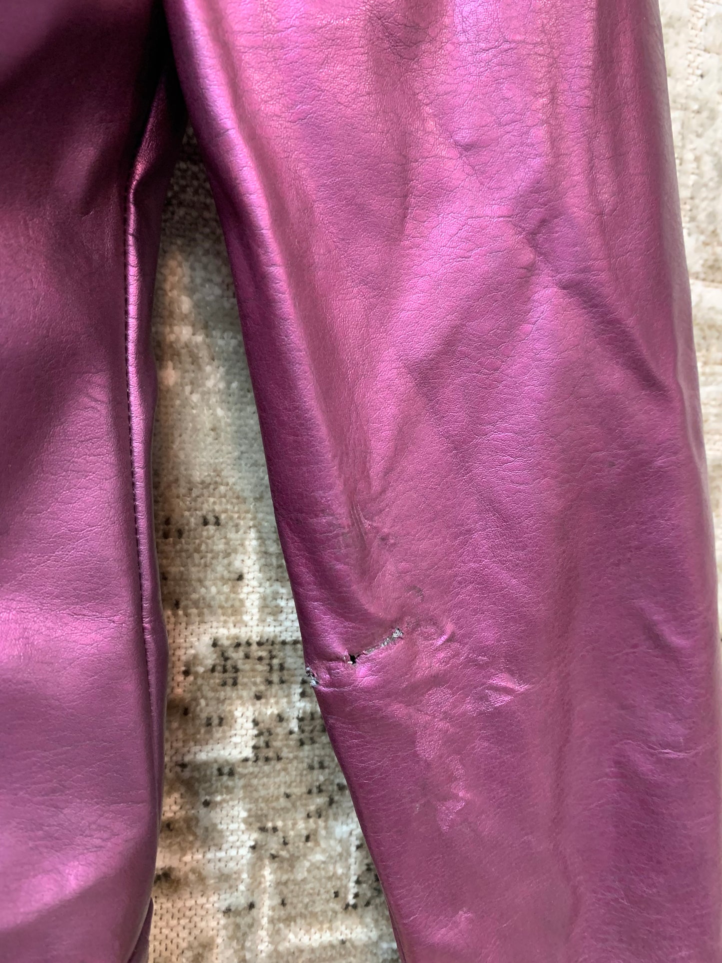 Morgan de Toi Y2K Metallic Faux Fur Collar Jacket