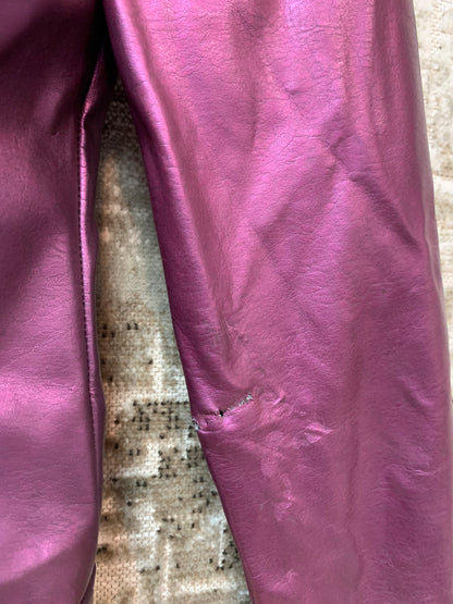 Morgan de Toi Y2K Metallic Faux Fur Collar Jacket