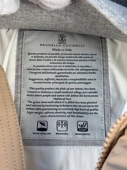 Brunello Cucinelli Men’s Beige Down Jacket