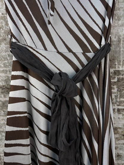 Women's Y2K Miss Sixty Zebra Print Dress