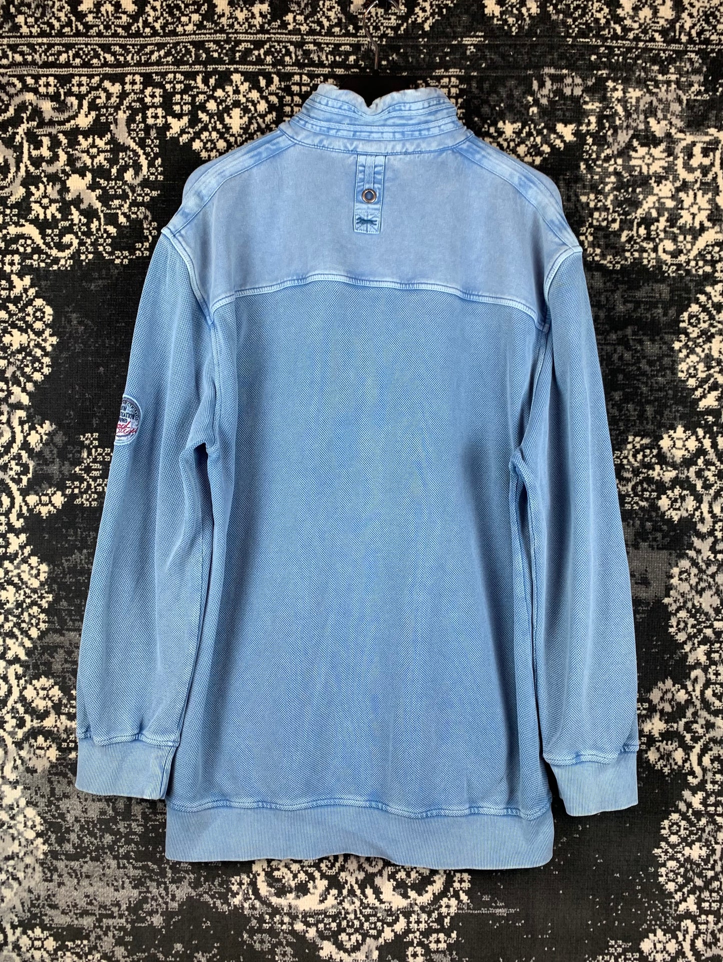 Men’s Vintage Engbers Blue 3XL Longsleeve Polo Jumper