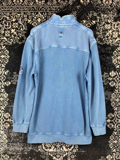 Men’s Vintage Engbers Blue 3XL Longsleeve Polo Jumper