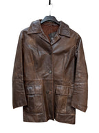 Malungs Skinnservice Distressed Leather Coat