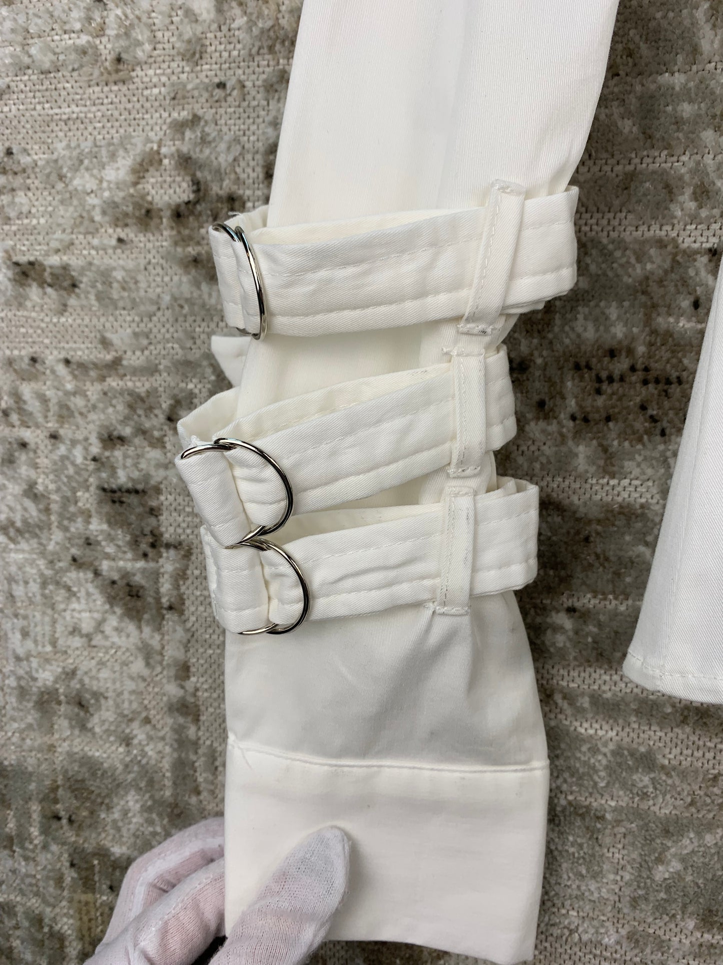 Womens Y2K White Napoleon Corset Jacket