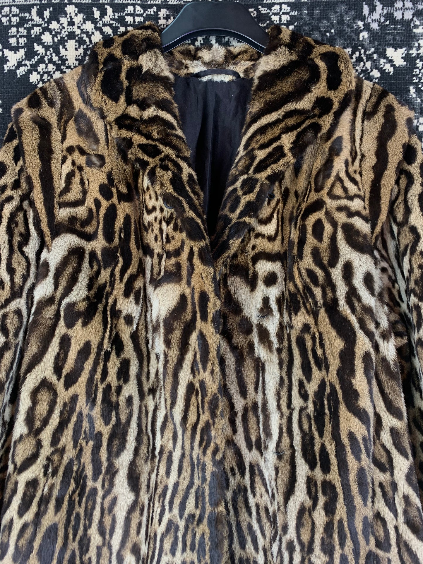 Vintage Spotted Exotic 1940s Fur Coat