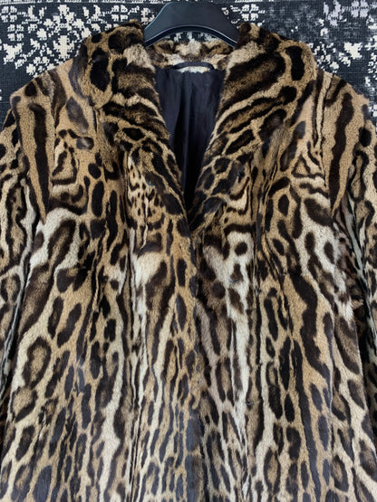 Vintage Spotted Exotic 1940s Fur Coat