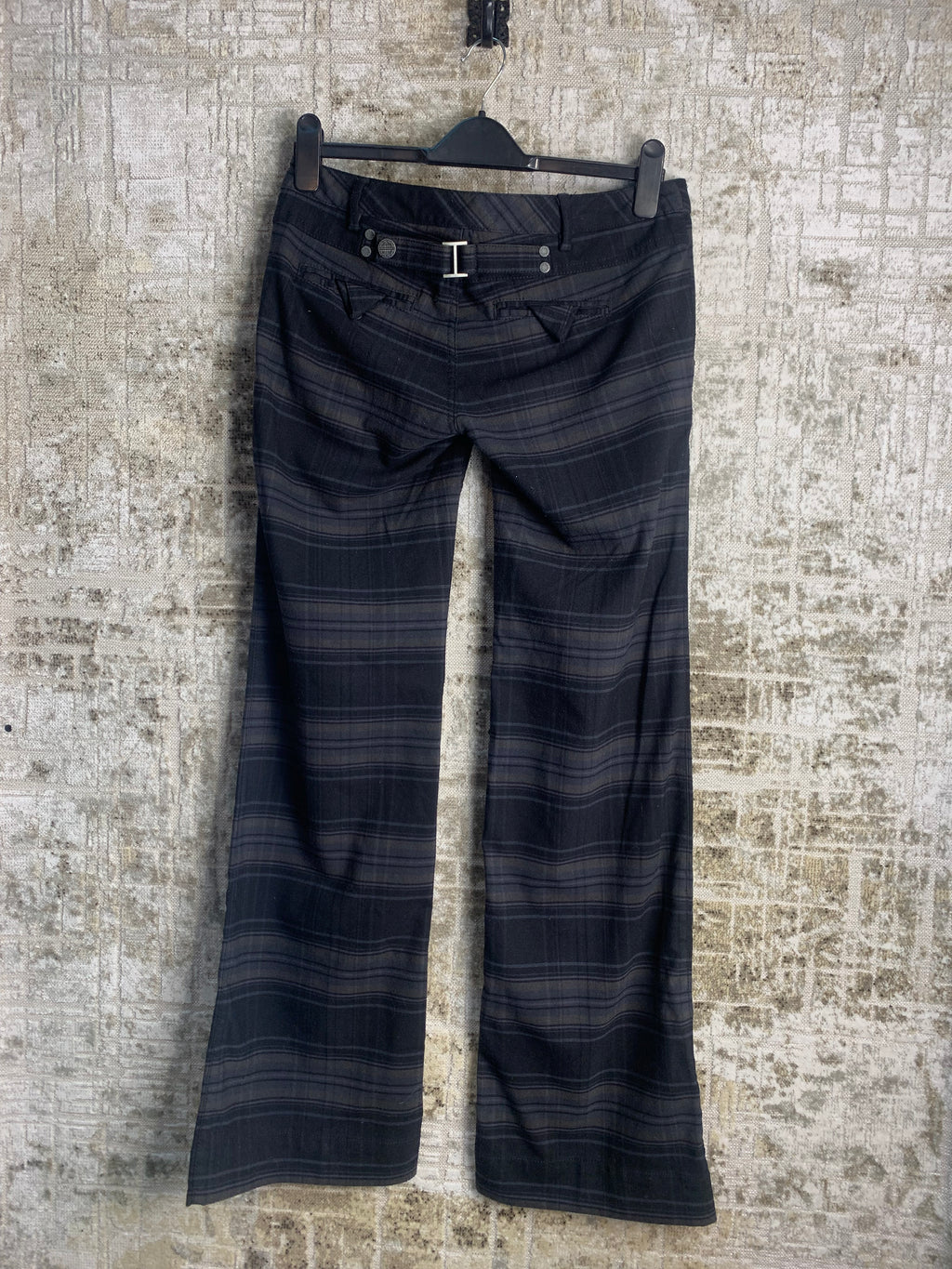 edc by Esprit Y2K Plaid Flare Trousers