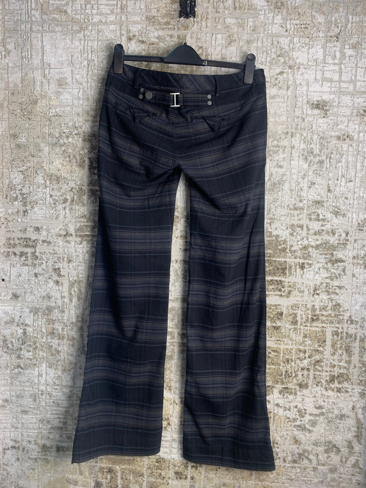 edc by Esprit Y2K Plaid Flare Trousers
