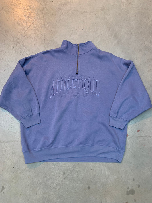 Vintage Men's Blue Department Athletique Pullover Sweatshirt