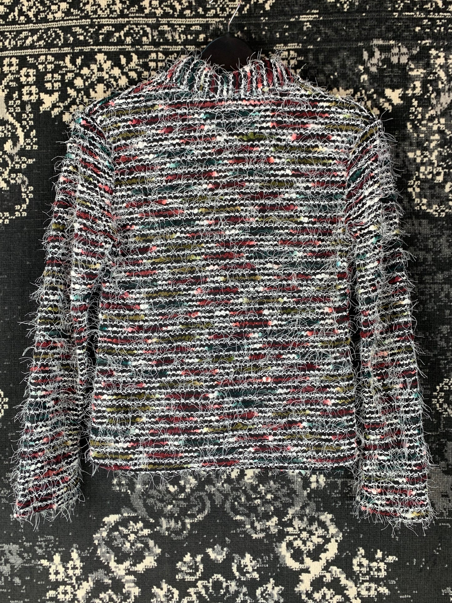 Women's Vintage Distressed Long Sleeve Zip Top