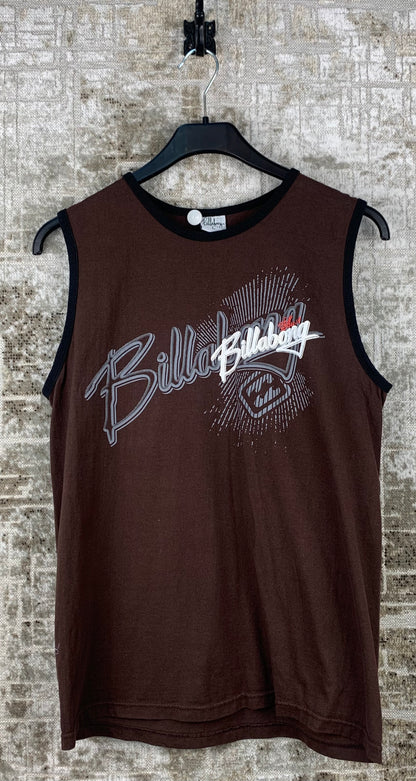 Mens Y2K Billabong Brown Sleeveless Tank Top