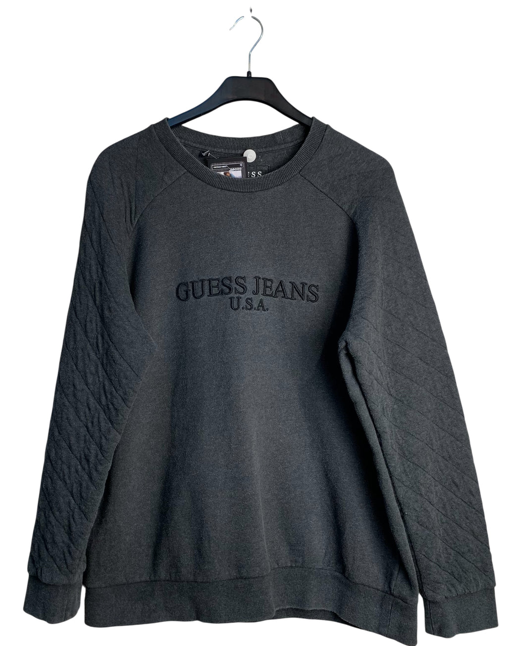 Guess Jeans USA Quilted-Sleeve Sweatshirt