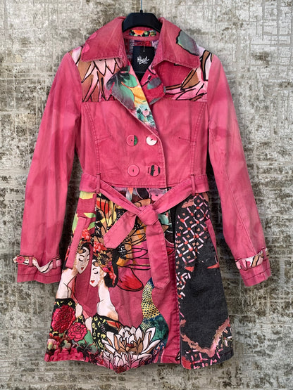 Women's Y2K Pink Desigual Coat